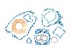 Kit de joints moteur Yamaha 125 DT R, TDR, Derbi 125 GPR 2T 2004-2006