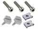Kit visserie pour cache latéraux (gris), Pony Cross 521