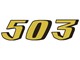 Autocollant 503 pour réservoir essence, vélomoteurs Sachs / Pony