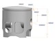 Kit de pistons AKOA 46,94 mm, pour AKOA / Italkit 74cc Puch