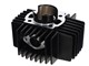 Kit cylindre AKOA Tuning 65cc 44mm "black edition", avec culasse, CH12 extérieur 100% original, vélomoteurs Puch