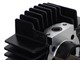 Kit cylindre AKOA alu 50cc 38mm "black edition" avec culasse bagué 1.6cv, vélomoteur Puch