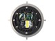 Insert de phare avant 130mm conversion à LED 6-12v, universel vélomoteurs Puch / Sachs.....