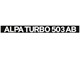 Autocollant ALPA TURBO 503 AB «280x25»