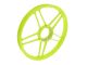 Jante 17x1.35 Grimeca vert fluo alu à batons, originale, vélomoteurs Puch Maxi