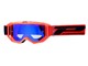 Masque cross lunette ProGrip 3201 FL Atzaki orange - ecran miroir bleu