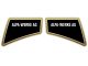 Autocollant "Alpa Werke AG" or / noir «115 x 84mm»