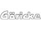 Autocollant Göricke blanc «106 x 23mm»