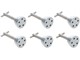 Seitenschutzschrauben-Set «CNC Bolzen» chrom, Piaggio Ciao