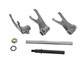 Kit fourchettes de sélection avec axe pour boite de vitesse, moteur Minarelli AM6 (RS, TZR, Beta, Rieju etc....)