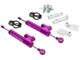 Amortisseur additionels hydraulique, Aluminium violet, réglable, vélomoteurs Piaggio Ciao