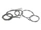 Kit cablerie 8pcs couleur gris, scooter Vespa PX80-125-150-200cc (2ème série)