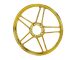 Felge Hinterrad / Vorderrad 17" Guss Puch chrom/gold