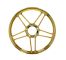 Felge Hinterrad / Vorderrad 17" Guss Puch chrom/gold