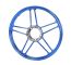 Felge Hinterrad / Vorderrad 17" Guss Puch chrom/blau