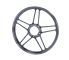 Felge Hinterrad / Vorderrad 17" Guss Puch chrom/schwarz