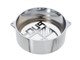 Couvercle d'allumage CNC chrome (version ajourée), vélomoteurs Puch E50 / ZA50 /X30...