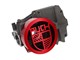 Couvercle d'allumage CNC alu rouge (version ajourée), vélomoteurs Puch E50 / ZA50 / X30
