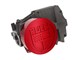 Couvercle d'allumage CNC alu rouge (version fermée), vélomoteurs Puch E50 / ZA50 / X30