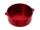 Couvercle d'allumage CNC alu rouge (version fermée), vélomoteurs Puch E50 / ZA50 / X30