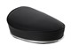 Selle avec inscription SCOOTI, noir/blanche, universelle