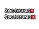 Emblem SCOOTERAMA schwarz «148 mm x 36 mm» Piaggio (2 Stk.)