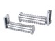 Cales pieds alu CNC noir, universels vélomoteurs / Tomos A3-A35