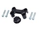 Lenkerklemme CNC Aluminium schwarz für Puch / EBR Gabeln «60x30mm»
