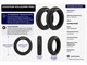 Set de pneus pour trottinette électrique 8 1/2 x 2 ou 8.5 x 2, pneus pleins GOODYEAR «2 pièces»