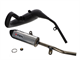 Pot d'échappement Racing Yamaha DT 125, noir avec silencieux alu