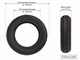 Pneu standard pour trottinette électrique 10x2,5 TT, diamètre intérieur 150 mm