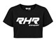 Crop top RHR pour femme, noir, taille S