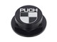 Écrou de colonne de direction CLAW M26x1 alu noir avec logo, fourche Puch