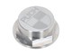 Écrou de colonne de direction CLAW M26x1 alu argenté avec logo, fourche Puch