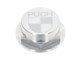 Écrou de colonne de direction CLAW M26x1 alu argenté avec logo, fourche Puch