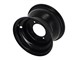 Jante pour quad 7 pouces, 4 trous, en acier noir