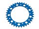 Couronne AKOA alu "bleu anodisé" 35 dents, vélomoteurs Puch Maxi