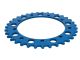 Couronne AKOA alu "bleu anodisé" 35 dents, vélomoteurs Puch Maxi