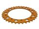 Couronne AKOA alu "or anodisé" 35 dents, vélomoteurs Puch Maxi