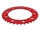 Couronne AKOA alu "rouge anodisé" 35 dents, vélomoteurs Puch Maxi