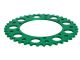 Couronne AKOA alu "vert anodisé" 40 dents, vélomoteurs Puch Maxi