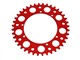 Couronne AKOA alu "rouge anodisé" 40 dents, vélomoteurs Puch Maxi
