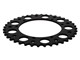 Couronne AKOA alu "noir anodisé" 40 dents, vélomoteurs Puch Maxi