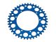 Couronne AKOA alu "bleu anodisé" 42 dents, vélomoteurs Puch Maxi