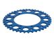Couronne AKOA alu "bleu anodisé" 42 dents, vélomoteurs Puch Maxi