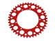 Couronne AKOA alu "rouge anodisé" 42 dents, vélomoteurs Puch Maxi