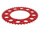 Couronne AKOA alu "rouge anodisé" 42 dents, vélomoteurs Puch Maxi