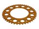 Couronne AKOA alu "or anodisé" 43 dents, vélomoteurs Puch Maxi