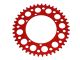 Couronne AKOA alu "rouge anodisé" 43 dents, vélomoteurs Puch Maxi