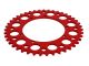 Couronne AKOA alu "rouge anodisé" 43 dents, vélomoteurs Puch Maxi